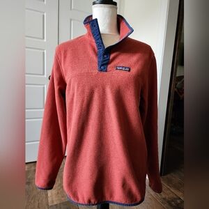 Patagonia Pullover Fleece with Navy Trim